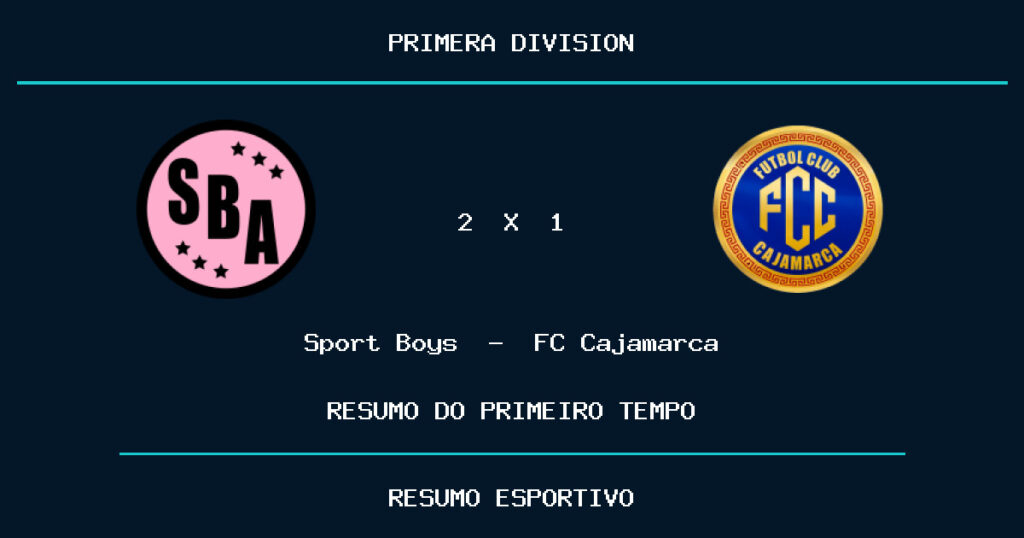 Sport Boys 2 x 1 FC Cajamarca: como foi o primeiro tempo