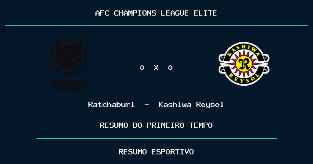 Ratchaburi 0 x 0 Kashiwa Reysol: como foi o primeiro tempo