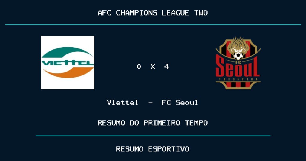 Viettel 0 x 4 FC Seoul: como foi o primeiro tempo