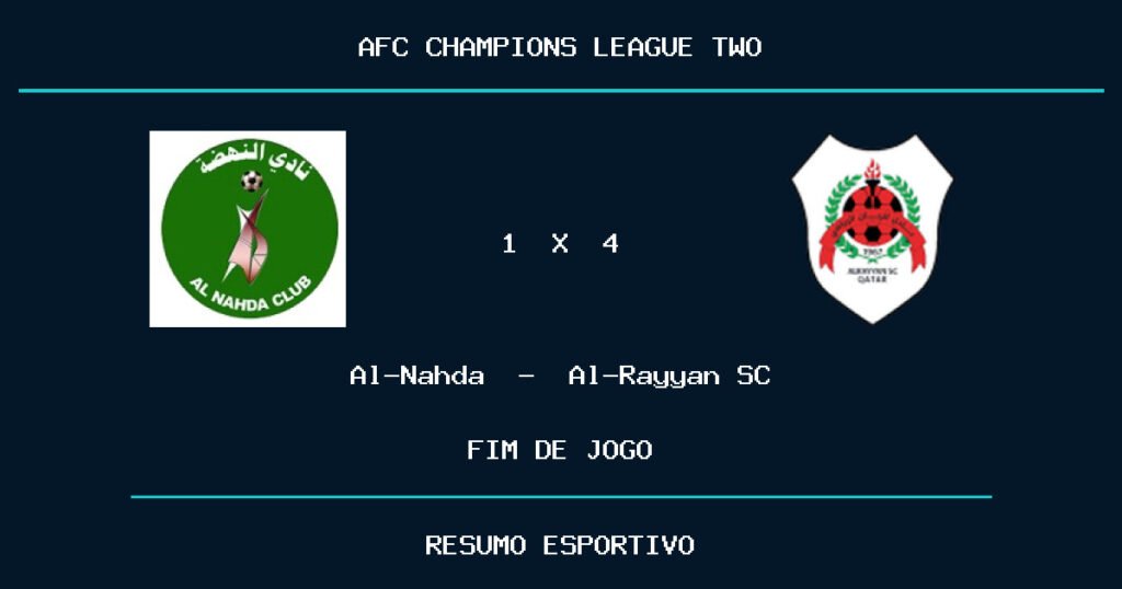 Al-Rayyan SC vence Al-Nahda por 4 a 1