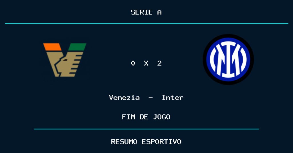 Inter vence Venezia por 2 a 0