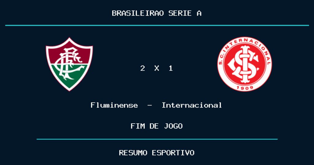 Fluminense marca no fim e vence Internacional por 2 a 1