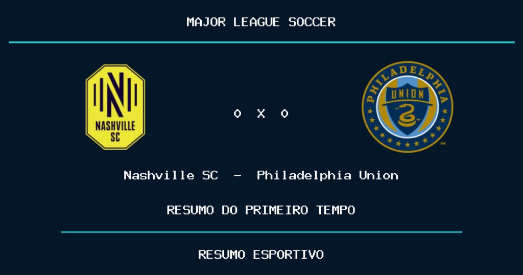 Nashville SC 0 x 0 Philadelphia Union: como foi o primeiro tempo