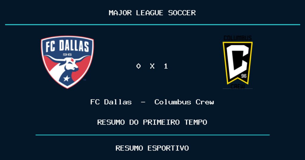 FC Dallas 0 x 1 Columbus Crew: como foi o primeiro tempo