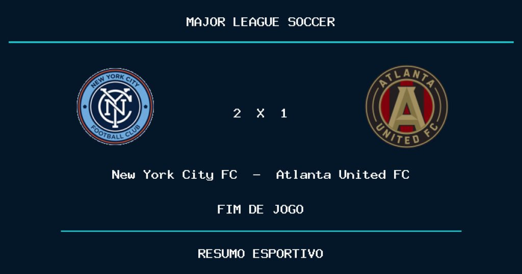 New York City FC marca no fim e vence Atlanta United FC por 2 a 1