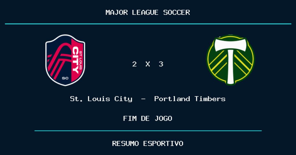 Portland Timbers vence St. Louis City por 3 a 2
