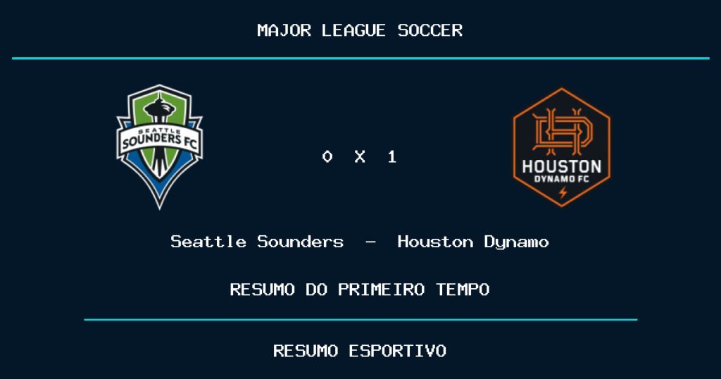 Seattle Sounders 0 x 1 Houston Dynamo: como foi o primeiro tempo