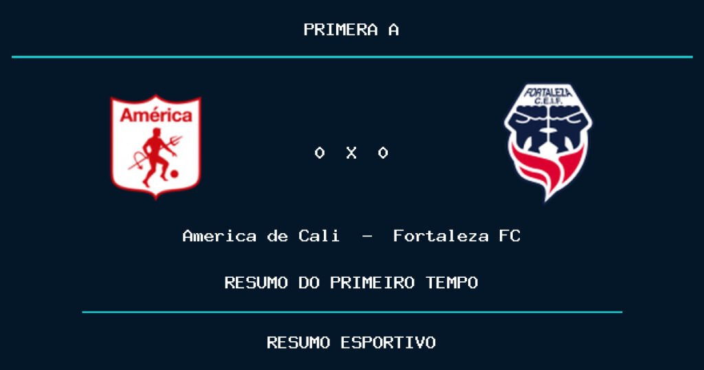 America de Cali 0 x 0 Fortaleza FC: como foi o primeiro tempo