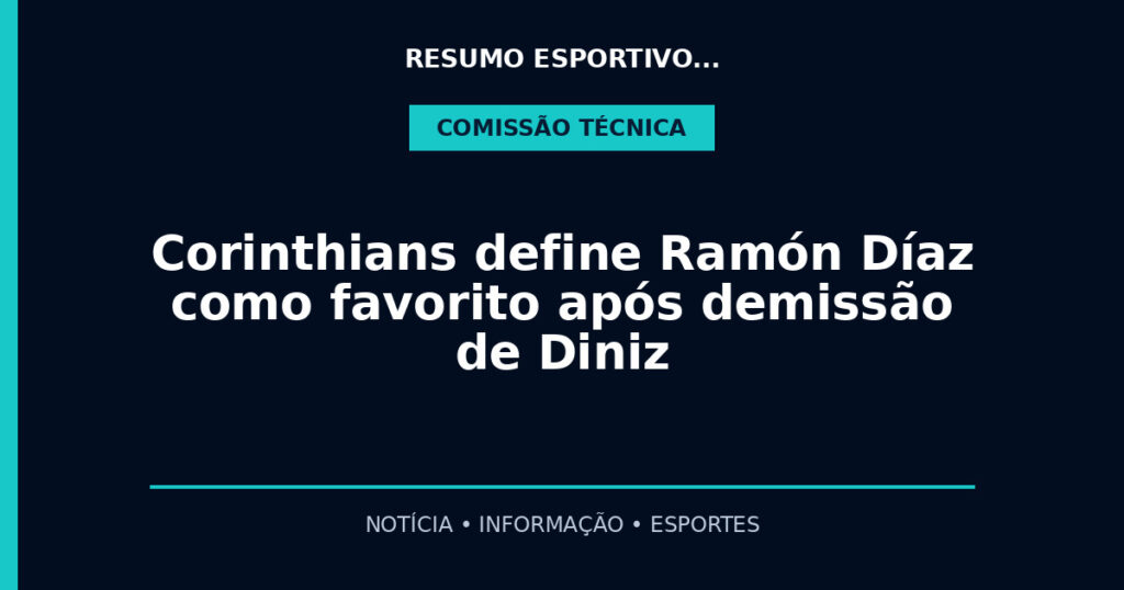 Corinthians define Ramón Díaz como favorito após demissão de Diniz